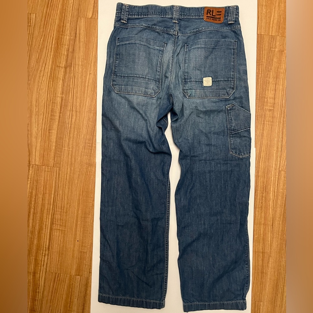 Men’s carpenter style Polo Ralph Lauren jeans - vintage size 33
